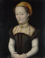 欧洲12-19世纪油画四_CORNEILLE de Lyon - Portrait of a Woman 2
